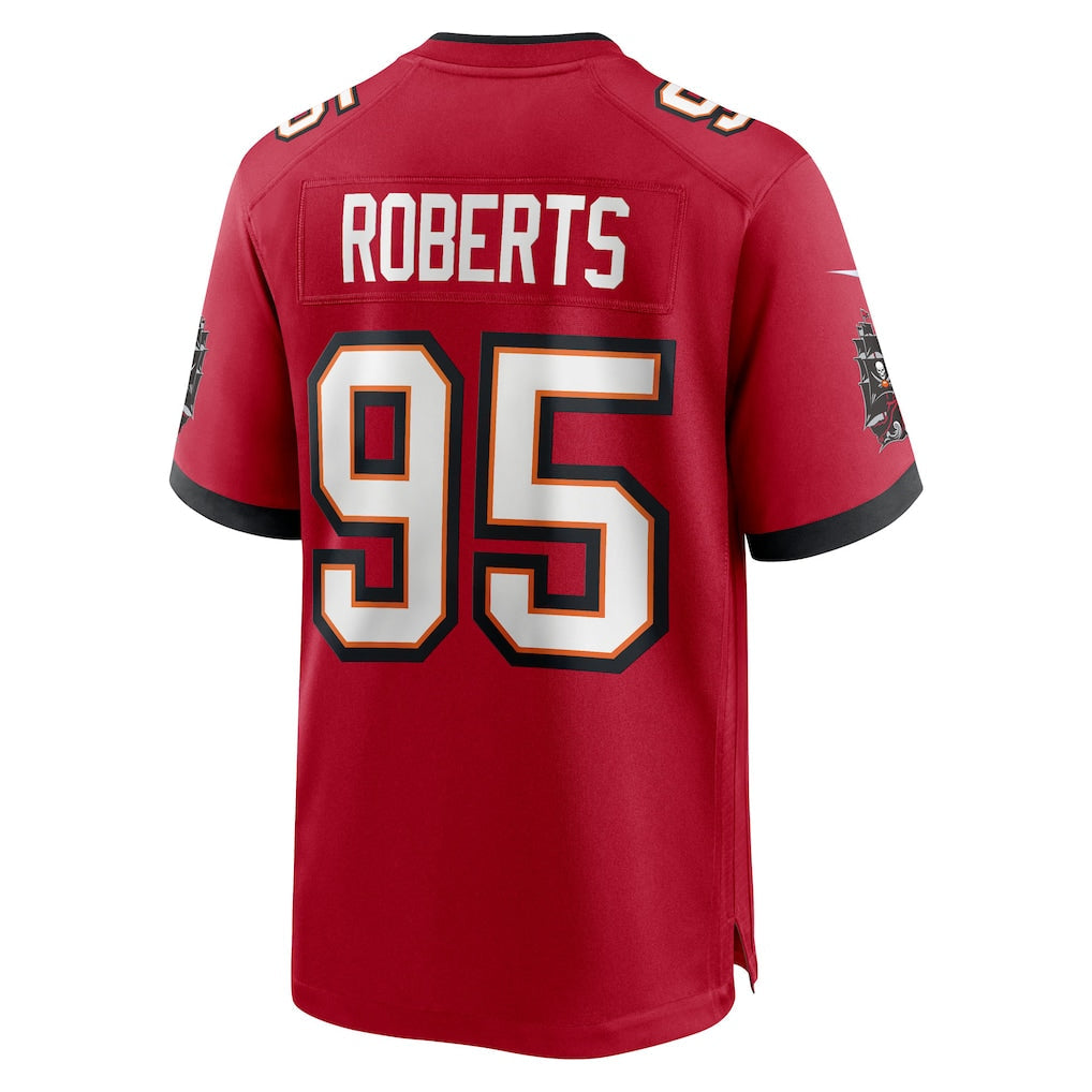 Elroe TB.Buccaneers #95 Elijah Roberts Red Team Game Jersey