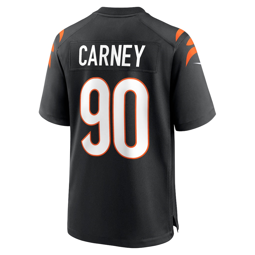 Elroe C.Bengals #90 Owen Carney Black Home Game Player Jersey