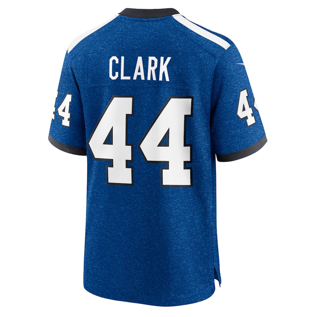Elroe IN.Colts #44 Dallas Clark Blue Retired Player Alternate Game Jersey