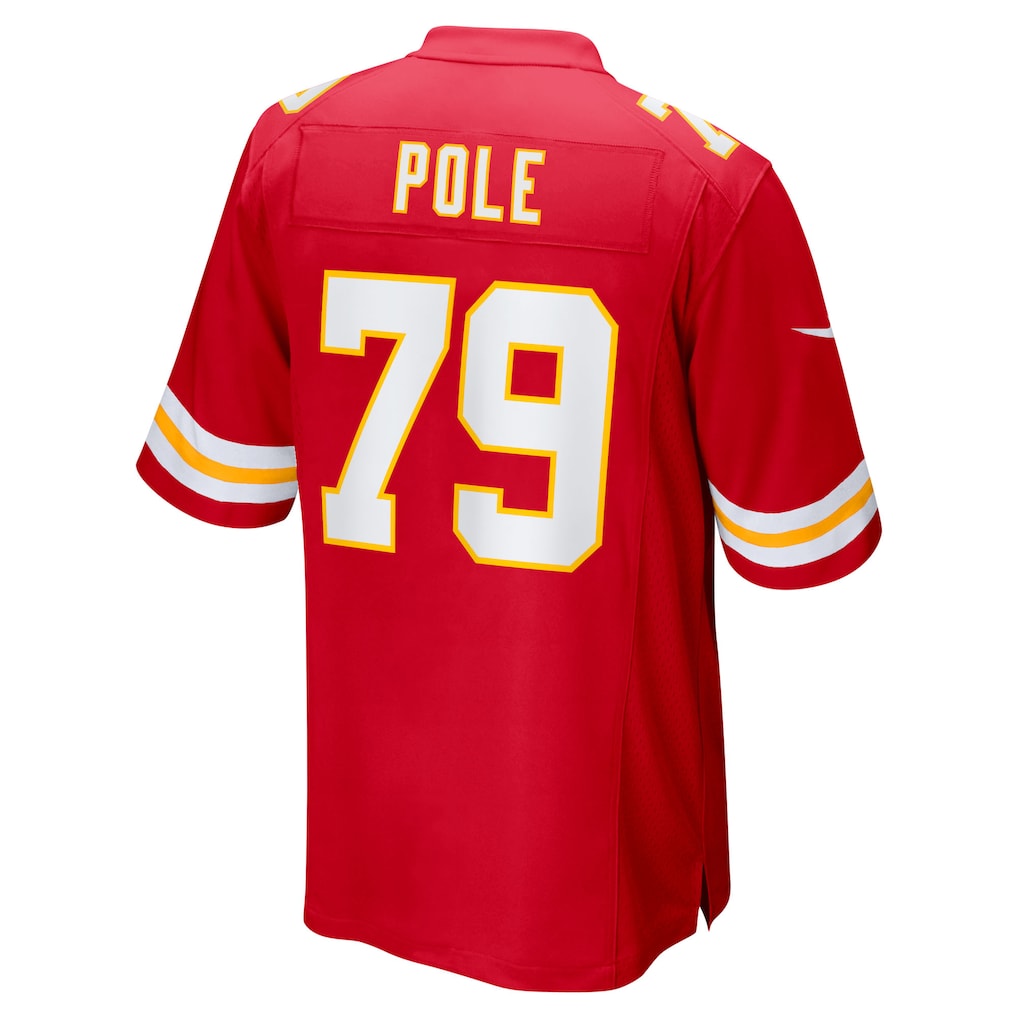 Elroe KC.Chiefs #79 Esa Pole Red Team Game Jersey