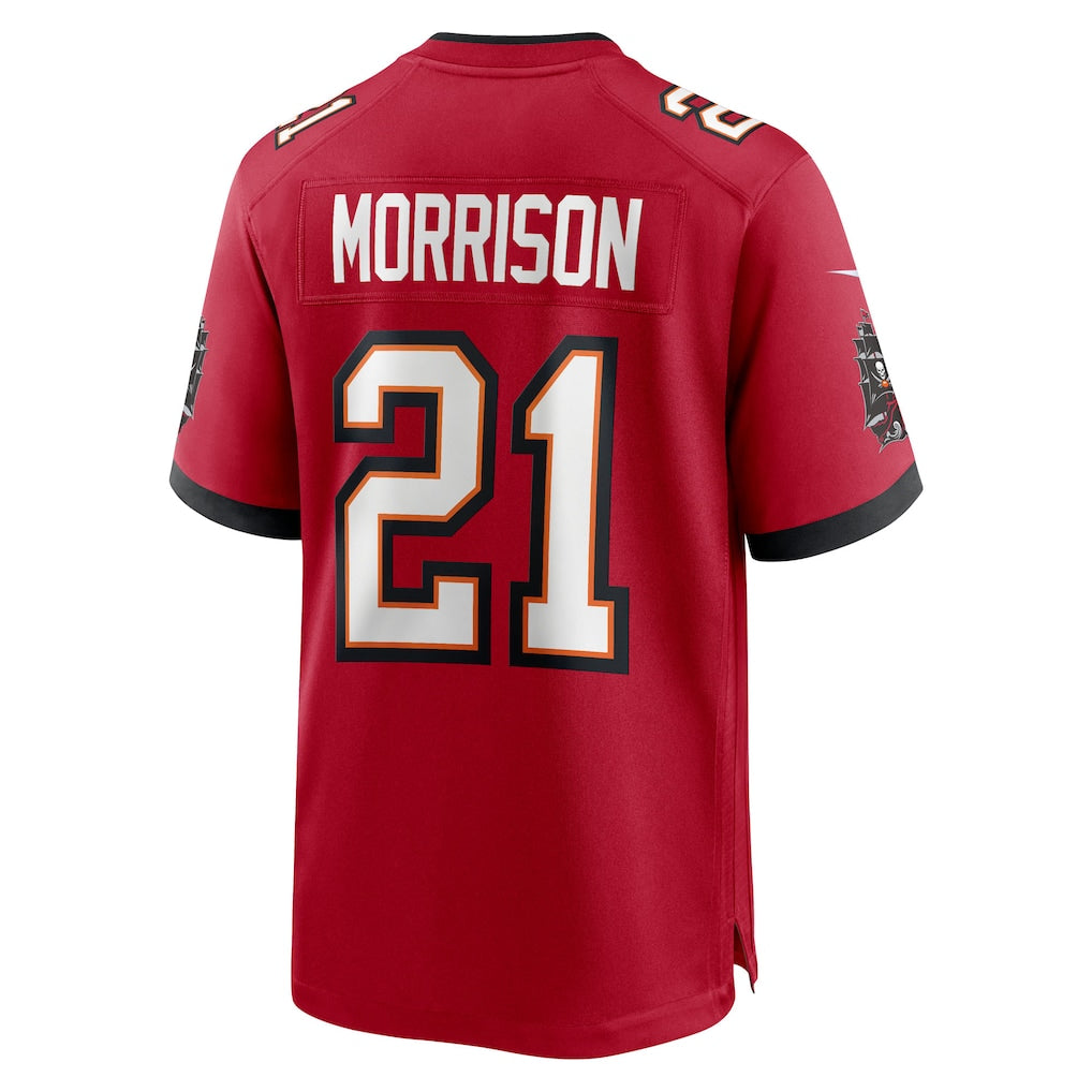 Elroe TB.Buccaneers #21 Benjamin Morrison Red Team Game Jersey