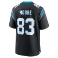Elroe C.Panthers #83 David Moore Black Game Jersey
