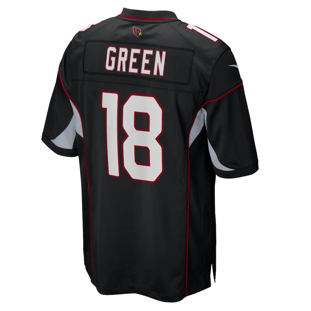 Elroe A.Cardinals #18 A.J. Green Black Game Jersey