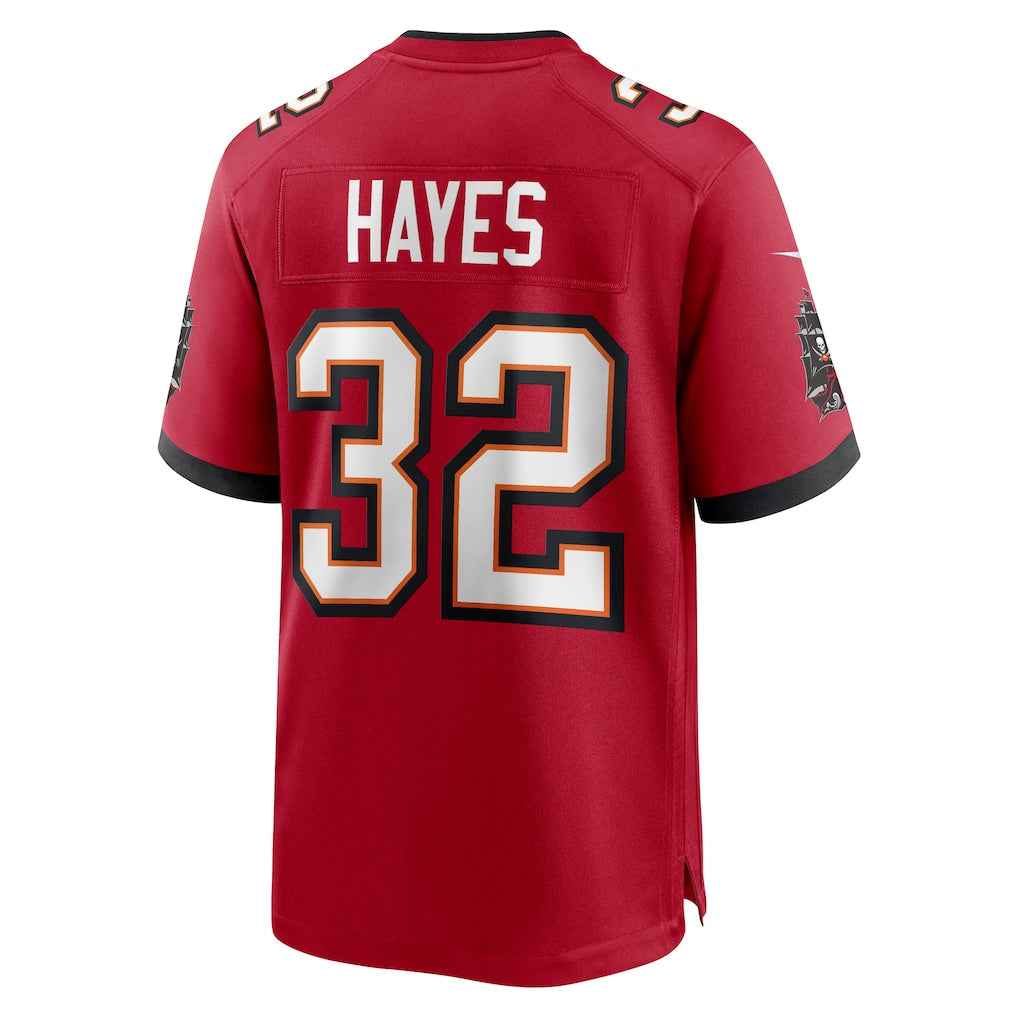 Elroe TB.Buccaneers #32 Josh Hayes Red Game Jersey
