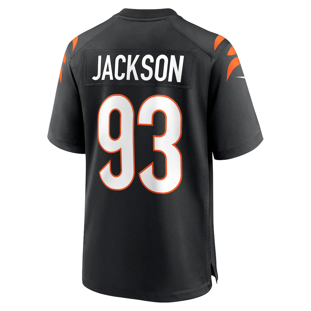 Elroe C.Bengals #93 McKinnley Jackson Black Game Jersey