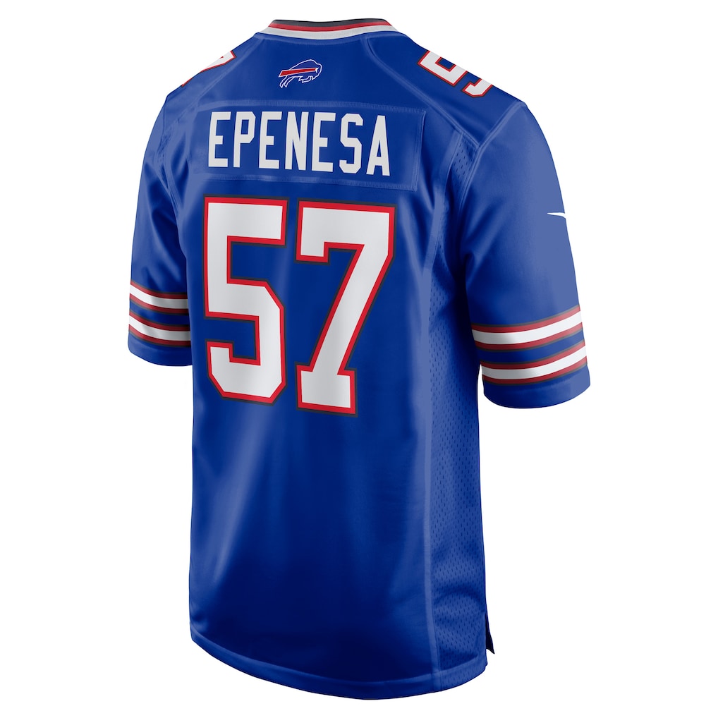 Elroe B.Bills #57 A.J. Epenesa Royal Game Player Jersey