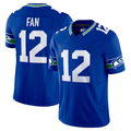 Elroe #12 12th Fan Player S.Seahawks Royal Vapor F.U.S.E. Limited Stitched Jerseys