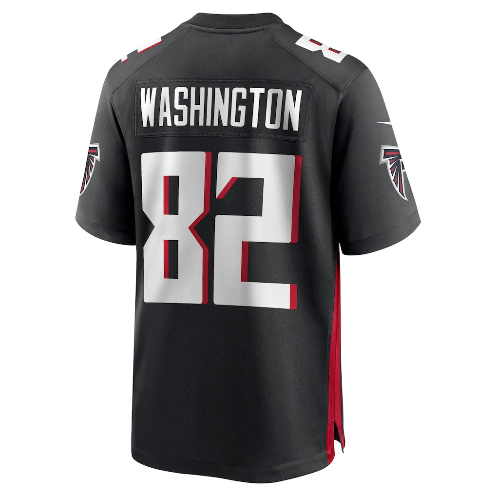Elroe A.Falcons #82 Casey Washington Black Team Game Jersey