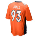 Elroe D.Broncos #93 Troy Jones Orange Game Jersey
