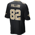 Elroe NO.Saints #82 Bob Pollard Black Game Retired Player Jersey