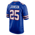 Elroe B.Bills #25 Ty Johnson Royal Team Game Jersey