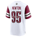 Elroe W.Commanders #95 Jer'Zhan Newton White Game Jersey