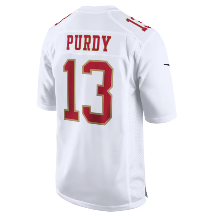 Elroe #13 Brock Purdy Player SF.49ers Tundra White Fashion Game Stitched Jersey