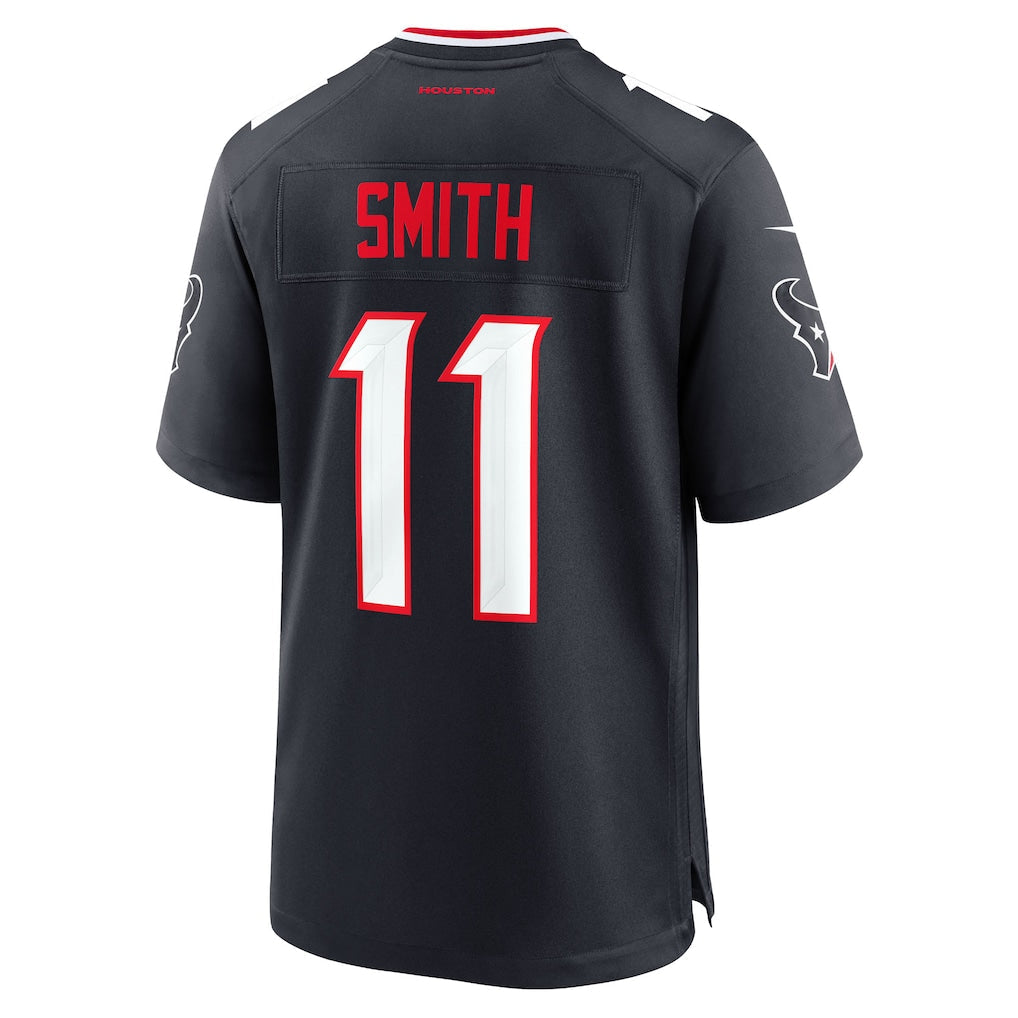 Elroe H.Texans #11 Tremon Smith Navy Team Game Jersey