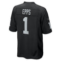 Elroe LV.Raiders #1 Marcus Epps Black Game Player Jersey