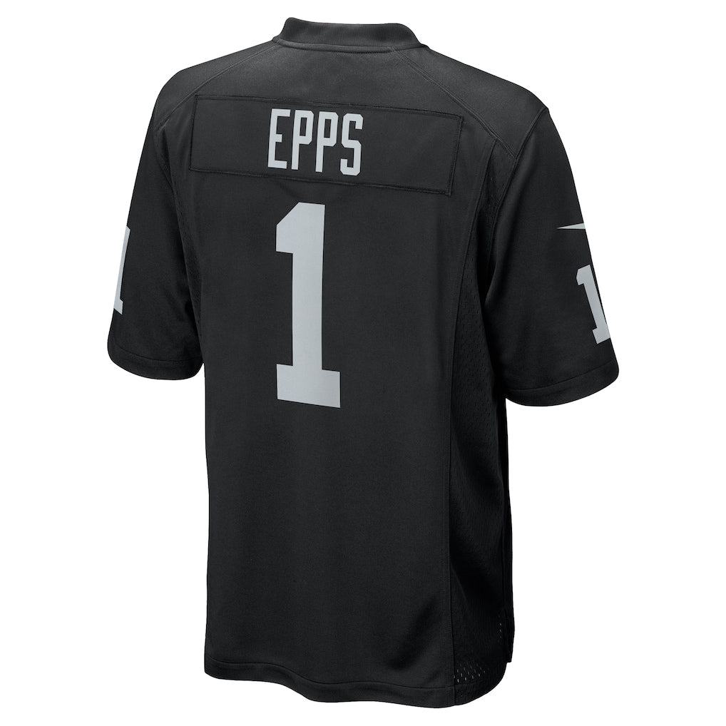 Elroe LV.Raiders #1 Marcus Epps Black Game Player Jersey