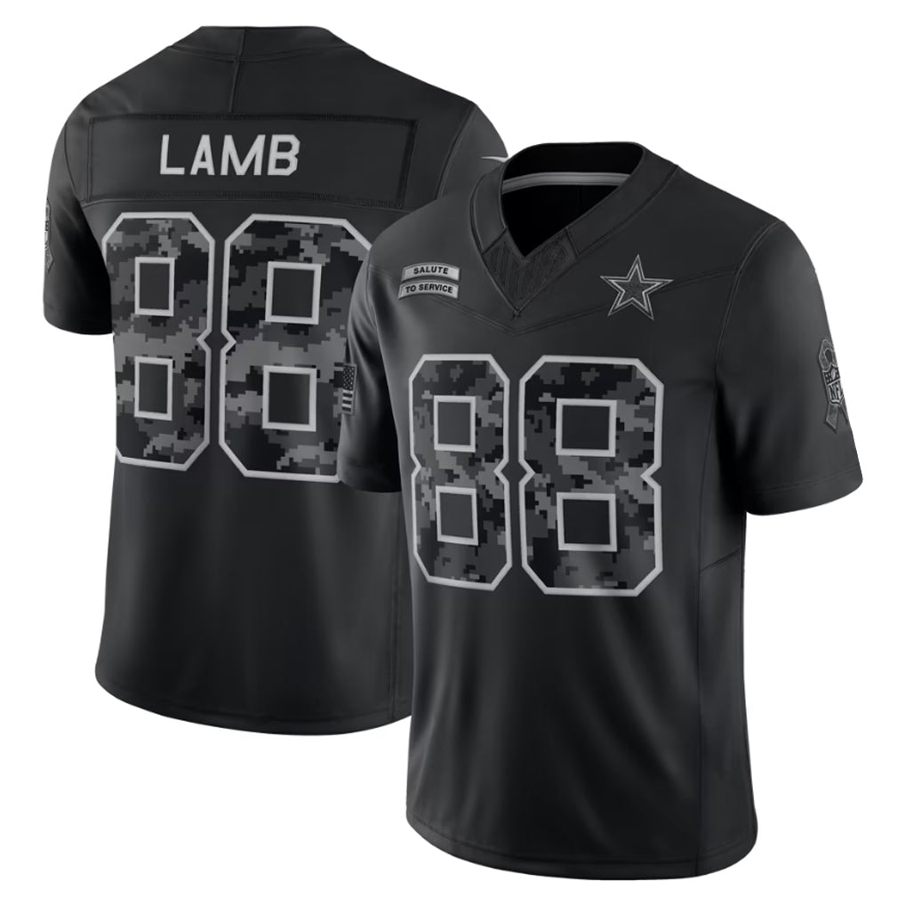 Elroe D.Cowboys #88 CeeDee Lamb Player Black Limited 2026 Salute to Service Home Game Stitched Jerseys