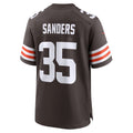 Elroe C.Browns #35 Raheim Sanders Brown Team Game Jersey