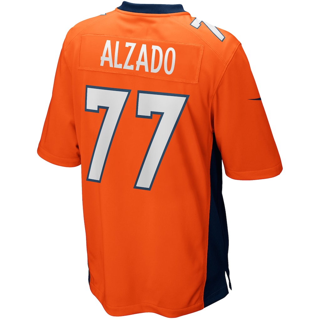 Elroe D.Broncos #77 Lyle Alzado Orange Game Retired Player Jersey