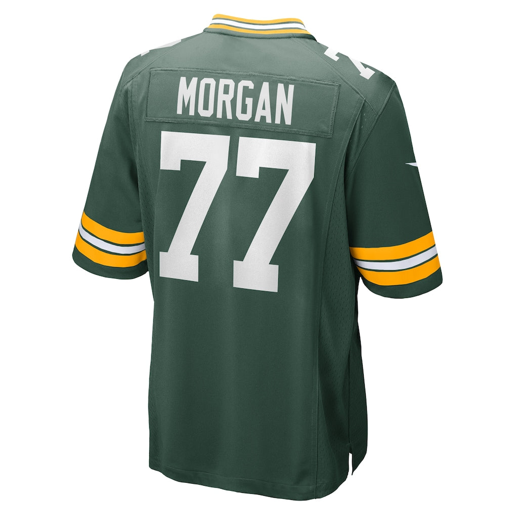 Elroe GB.Packers #77 Jordan Morgan Green Game Jersey