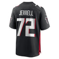 Elroe A.Falcons #72 Michael Jerrell Black Team Game Jersey
