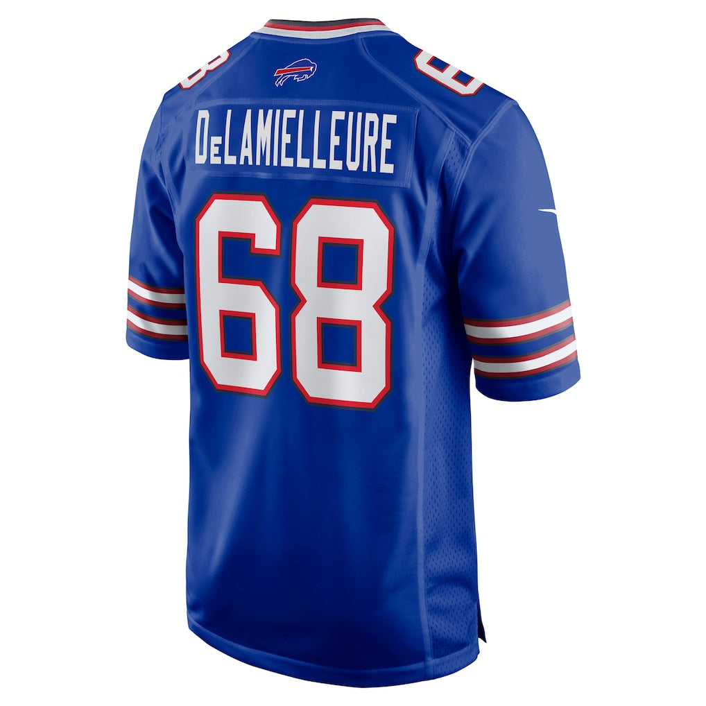 Elroe B.Bills #68 Joe DeLamielleure Royal Game Retired Player Jersey