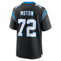 Elroe C.Panthers #72 Taylor Moton Black Team Game Jersey
