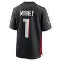 Elroe A.Falcons #1 Darnell Mooney Black Game Retired Player Jersey