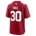Elroe A.Cardinals #30 Darren Hall Cardinal Team Game Jersey