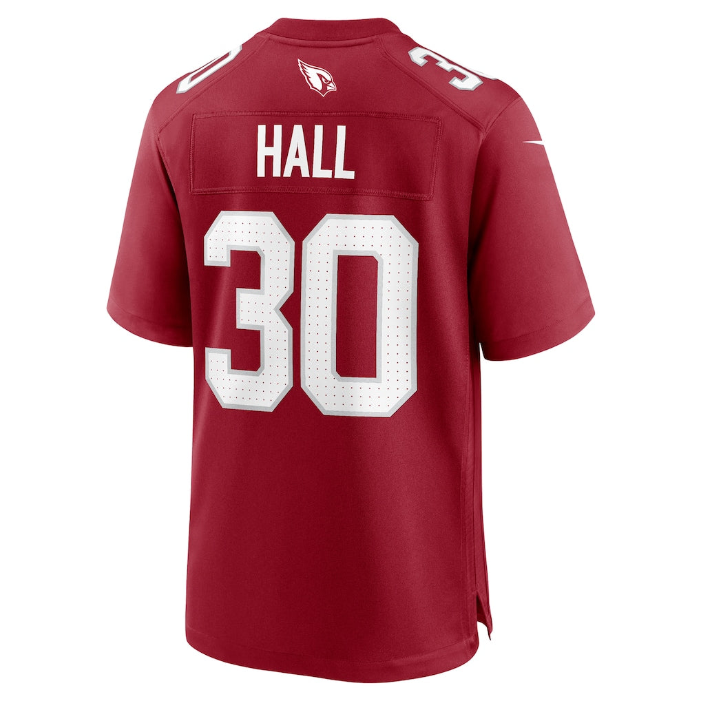 Elroe A.Cardinals #30 Darren Hall Cardinal Team Game Jersey
