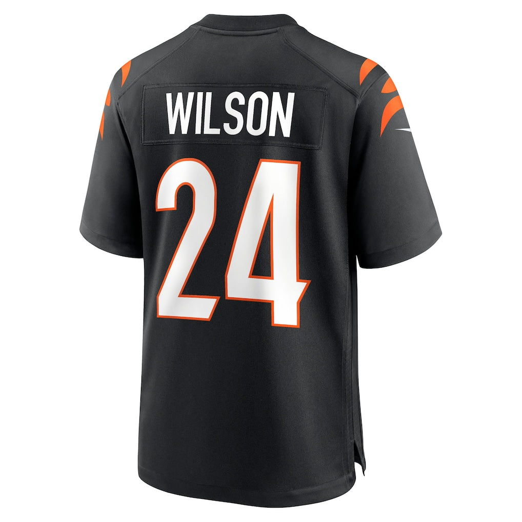 Elroe C.Bengals #24 Marco Wilson Black Team Game Jersey