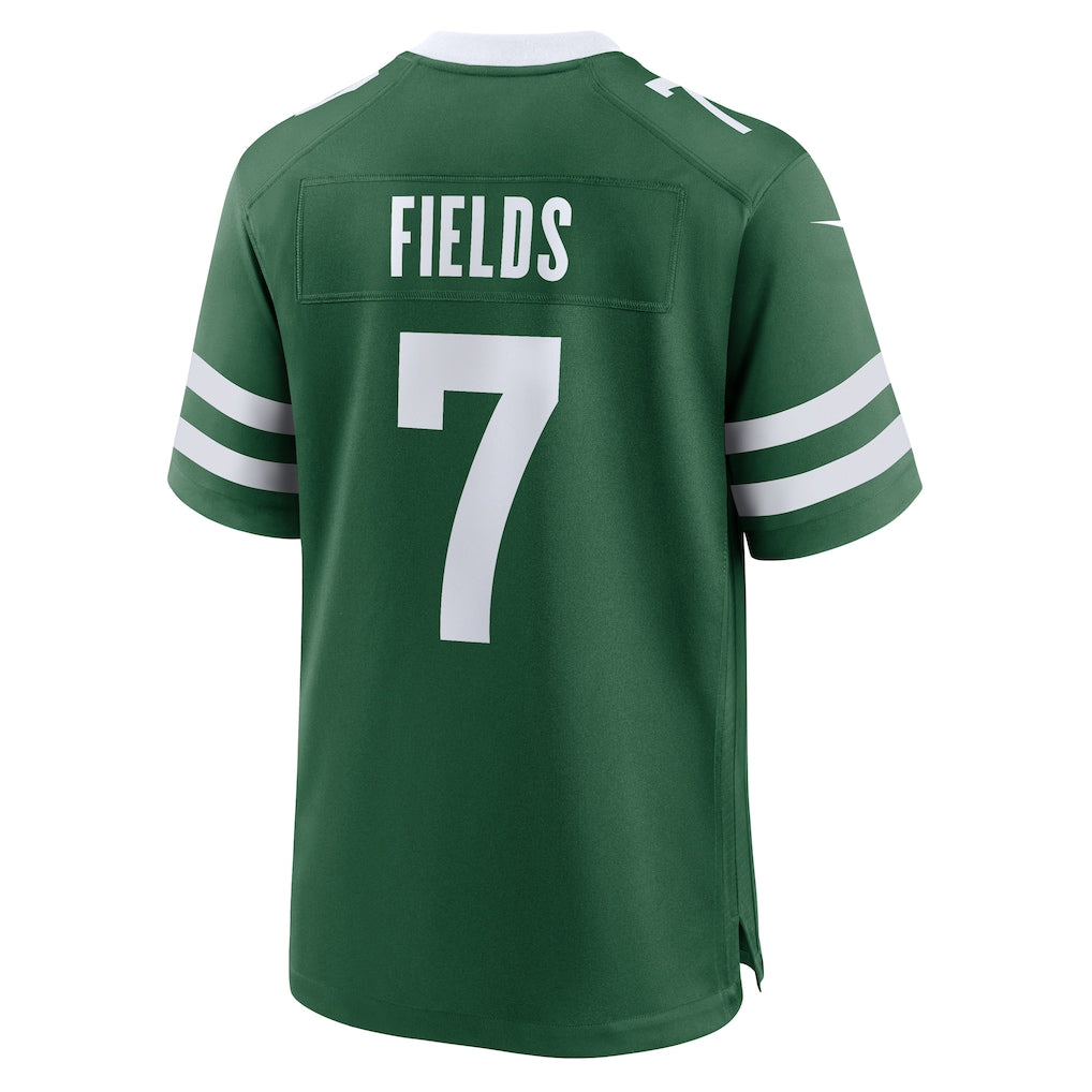 Elroe NY.Jets #7 Justin Fields Legacy Green Game Player Jersey