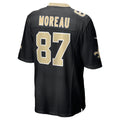 Elroe NO.Saints #87 Foster Moreau Black Game Jersey