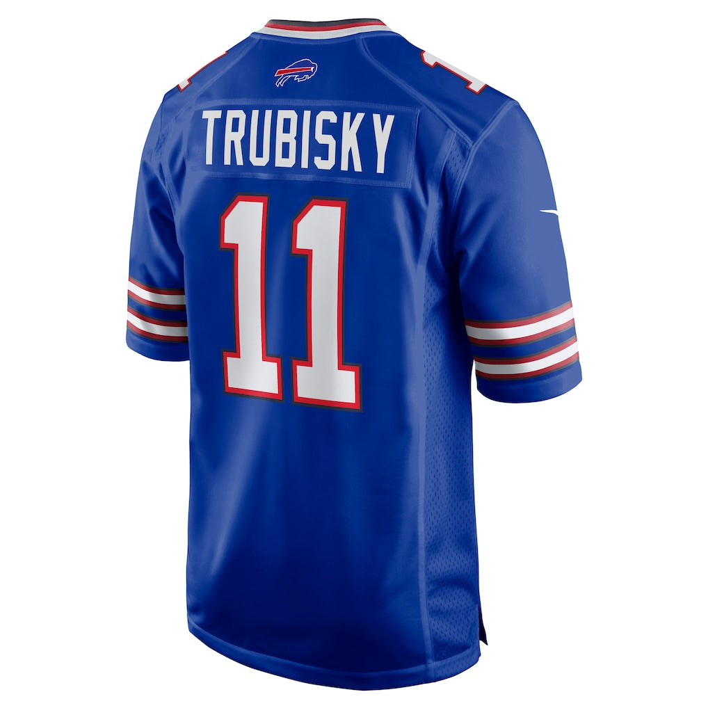 Elroe B.Bills #11 Mitchell Trubisky Royal Game Jersey