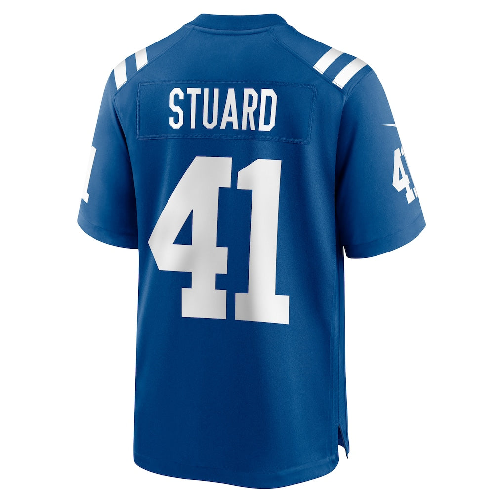 Elroe IN.Colts #41 Grant Stuard Royal Game Player Jersey