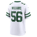 Elroe NY.Jets #56 Quincy Williams Legacy White Game Jersey