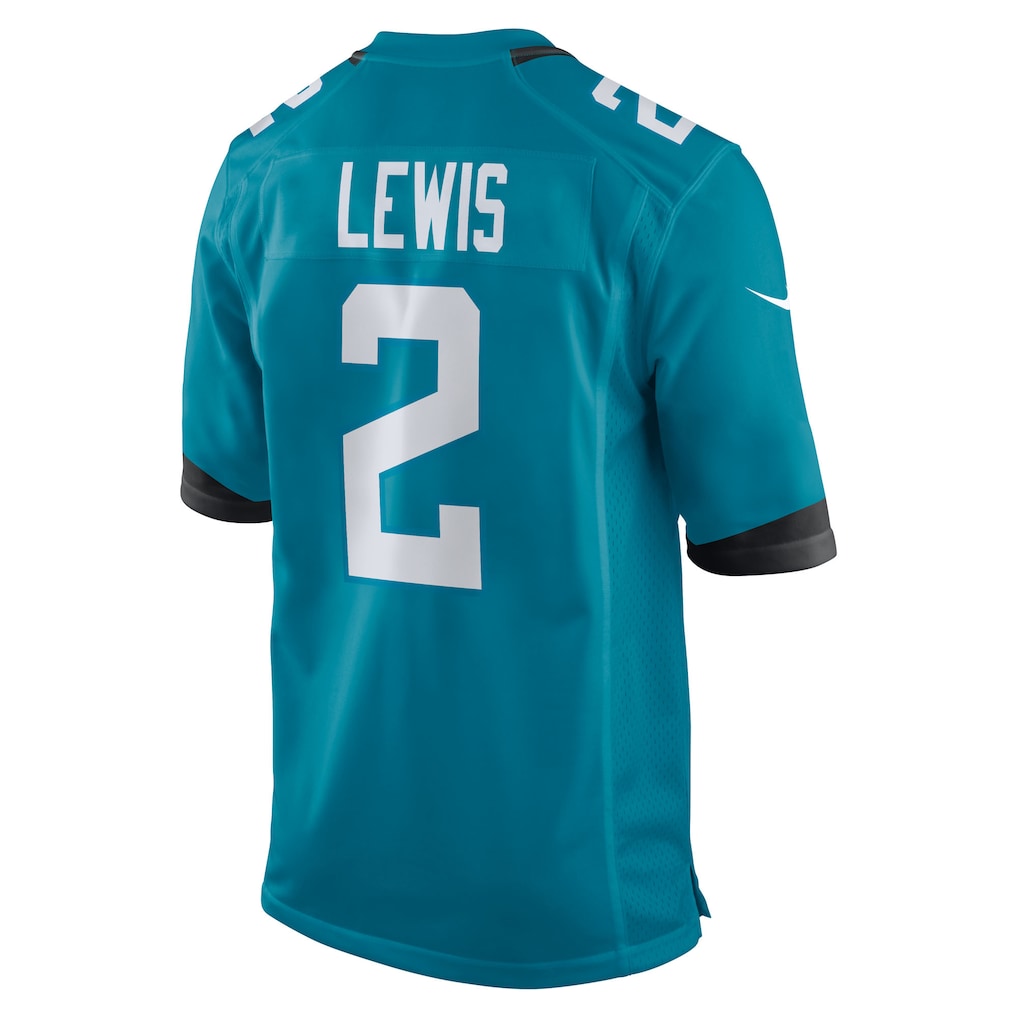 Elroe J.Jaguars #2 Jourdan Lewis Teal Team Game Jersey