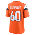 Elroe D.Broncos #60 Luke Wattenberg Orange Team Game Jersey