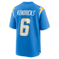 Elroe LA.Chargers #6 Eric Kendricks Powder Blue Player Game Jersey