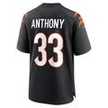 Elroe C.Bengals #33 Daijahn Anthony Black Game Jersey