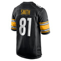 Elroe P.Steelers #81 Jonnu Smith Black Team Game Jersey