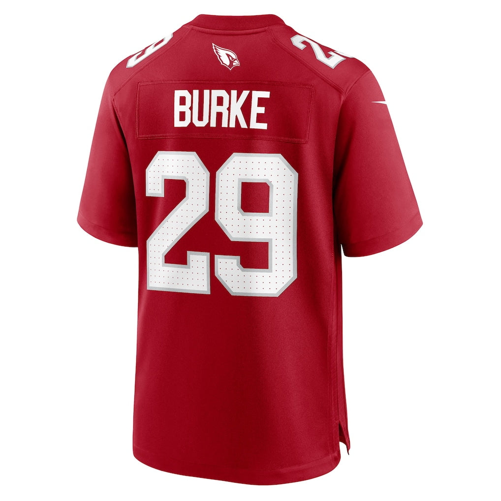 Elroe A.Cardinals #29 Denzel Burke Cardinal Team Game Jersey