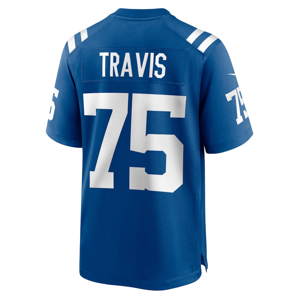Elroe IN.Colts #75 Jalen Travis Royal Team Game Jersey