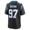 Elroe C.Panthers #97 Bobby Brown Black Team Game Jersey
