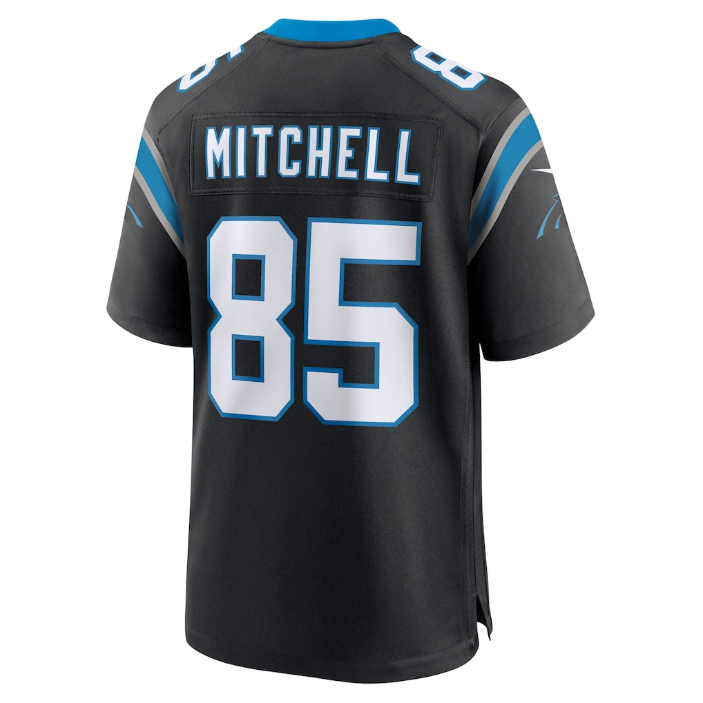 Elroe C.Panthers #85 James Mitchell Black Team Game Jersey