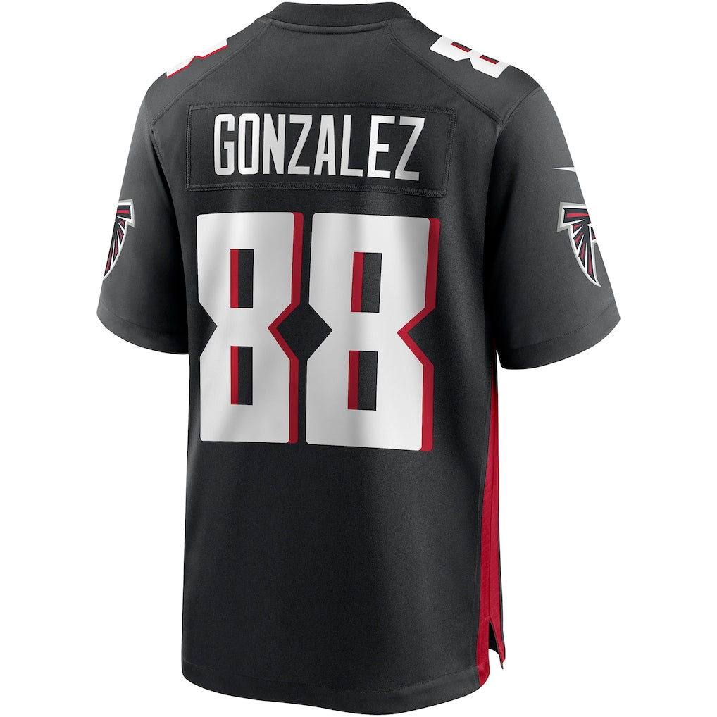 Elroe A.Falcons #88 Tony Gonzalez Black Game Retired Player Jersey