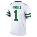 Elroe NY.Jets #1 Ahmad Sauce Gardner White Legend Player Performance Top Jersey