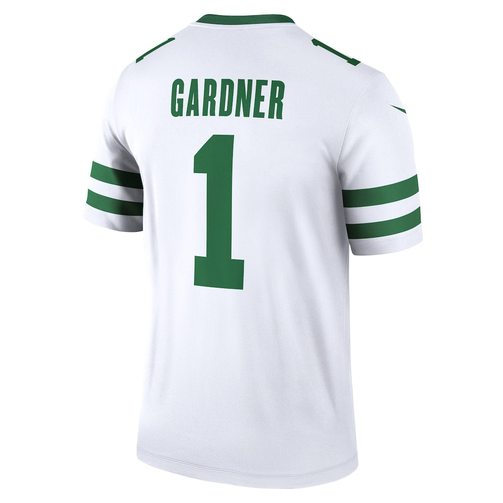 Elroe NY.Jets #1 Ahmad Sauce Gardner White Legend Player Performance Top Jersey