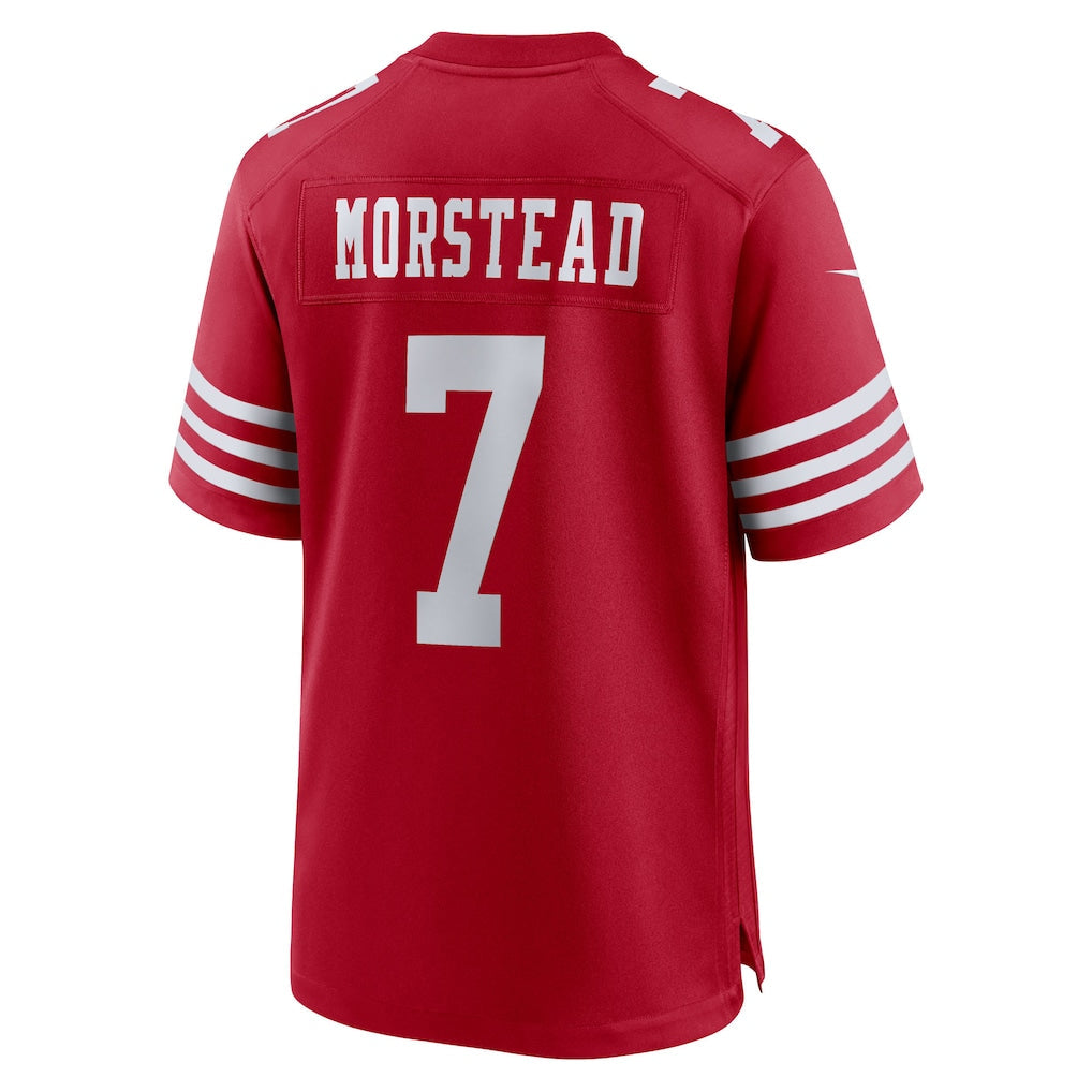 Elroe SF.49ers #7 Thomas Morstead Scarlet Team Game Jersey