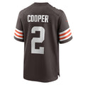 Elroe C.Browns #2 Amari Cooper Brown Player Game Jersey